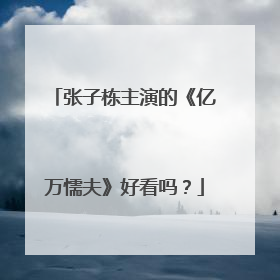 张子栋主演的《亿万懦夫》好看吗?