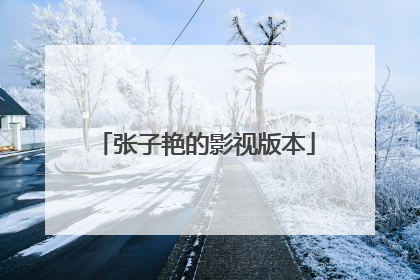 张子艳的影视版本