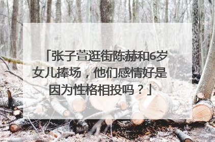 张子萱逛街陈赫和6岁女儿捧场，他们感情好是因为性格相投吗？