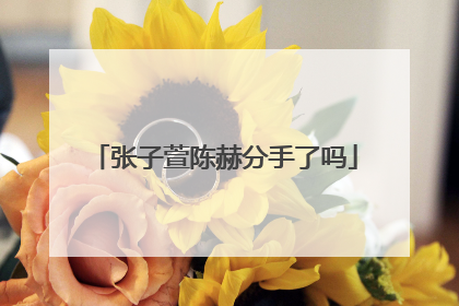 张子萱陈赫分手了吗