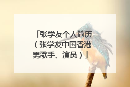 张学友个人简历(张学友中国香港男歌手、演员)