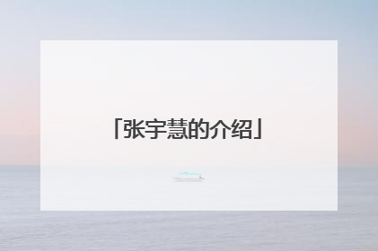 张宇慧的介绍