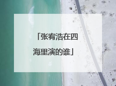 张宥浩在四海里演的谁