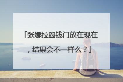 张娜拉圈钱门放在现在,结果会不一样么?