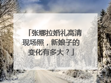 张娜拉婚礼高清现场照,新娘子的变化有多大?