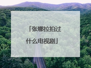 张娜拉拍过什么电视剧