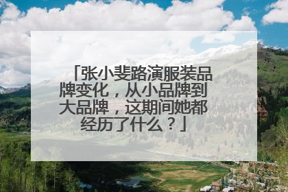 张小斐路演服装品牌变化,从小品牌到大品牌,这期间她都经历了什么?