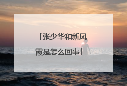 张少华和新凤霞是怎么回事