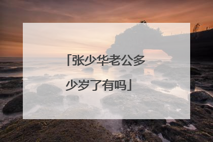张少华老公多少岁了有吗