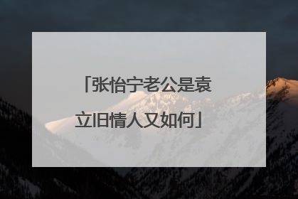 张怡宁老公是袁立旧情人又如何