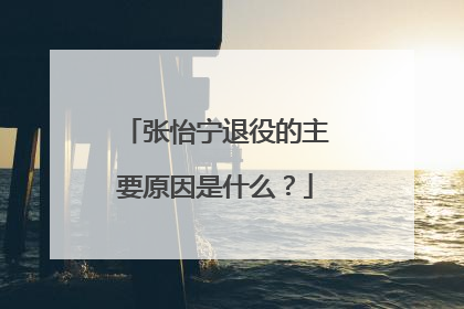 张怡宁退役的主要原因是什么?