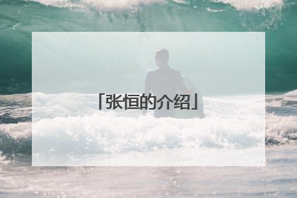 张恒的介绍