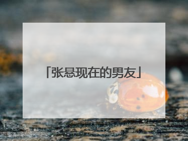 张悬现在的男友