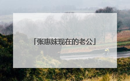 张惠妹现在的老公