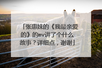 张惠妹的《我最亲爱的》的mv讲了个什么故事?详细点,谢谢