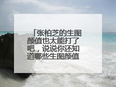 张柏芝的生图颜值也太能打了吧，说说你还知道哪些生图颜值很高的艺人？