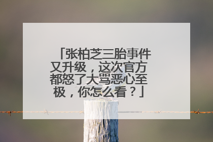 张柏芝三胎事件又升级，这次官方都怒了大骂恶心至极，你怎么看？