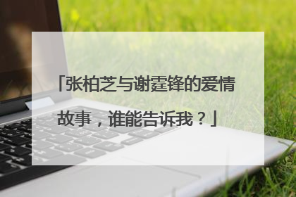 张柏芝与谢霆锋的爱情故事,谁能告诉我?