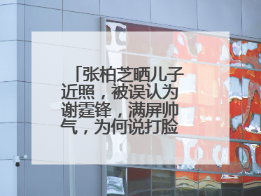 张柏芝晒儿子近照,被误认为谢霆锋,满屏帅气,为何说打脸当初谣言?