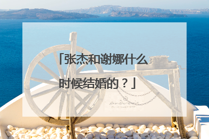 张杰和谢娜什么时候结婚的？