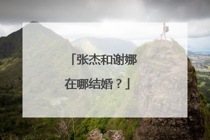 张杰和谢娜在哪结婚?