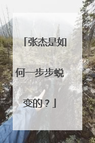 张杰是如何一步步蜕变的?