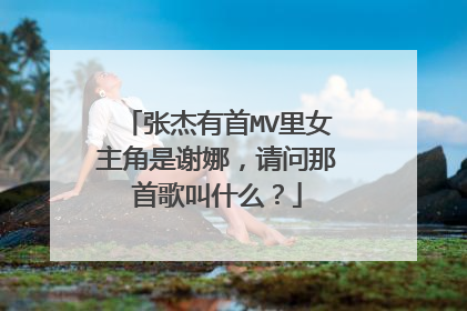 张杰有首MV里女主角是谢娜，请问那首歌叫什么？