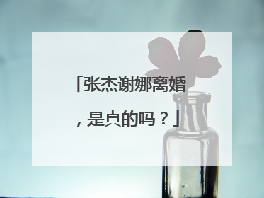 张杰谢娜离婚，是真的吗？