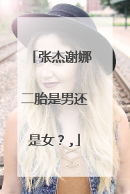 张杰谢娜二胎是男还是女？,