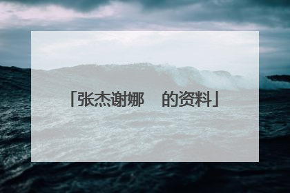 张杰谢娜  的资料