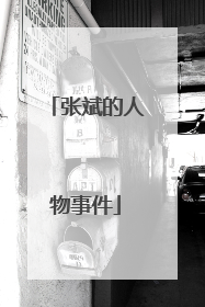 张斌的人物事件