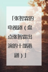 张智霖的电视剧(盘点张智霖出演的十部港剧)