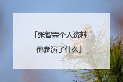 张智霖个人资料 他参演了什么