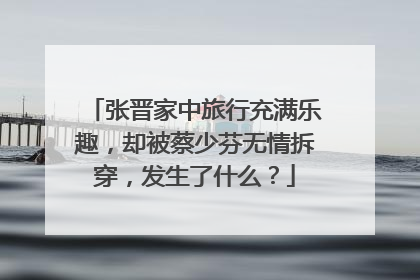 张晋家中旅行充满乐趣,却被蔡少芬无情拆穿,发生了什么?