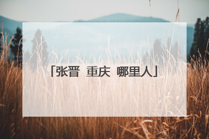 张晋 重庆 哪里人