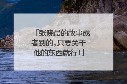 张晓晨的故事或者别的,只要关于他的东西就行!