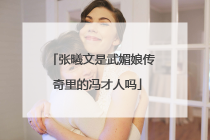 张曦文是武媚娘传奇里的冯才人吗