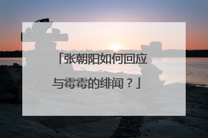 张朝阳如何回应与霉霉的绯闻？
