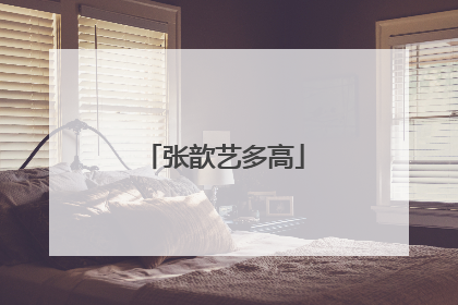 张歆艺多高