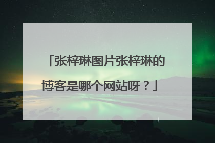张梓琳图片张梓琳的博客是哪个网站呀？