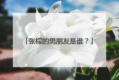 张檬的男朋友是谁？