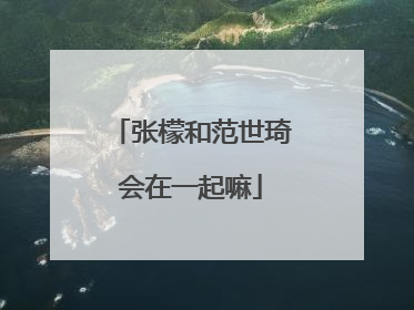 张檬和范世琦会在一起嘛
