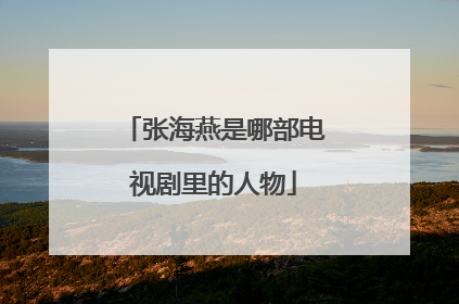 张海燕是哪部电视剧里的人物