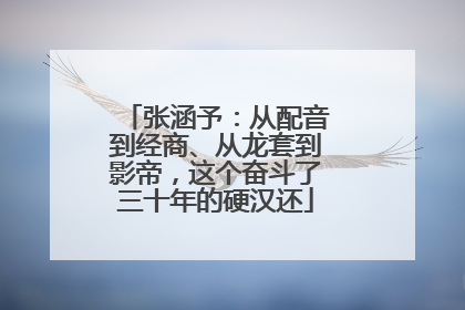 张涵予：从配音到经商、从龙套到影帝，这个奋斗了三十年的硬汉还