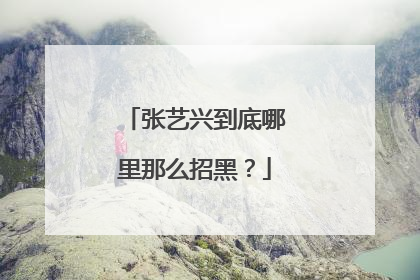张艺兴到底哪里那么招黑？
