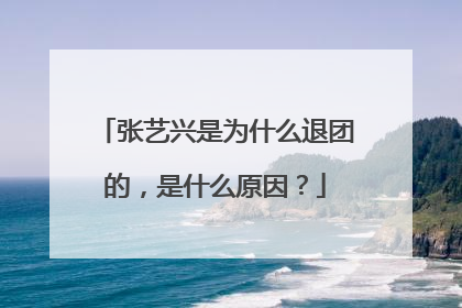 张艺兴是为什么退团的,是什么原因?