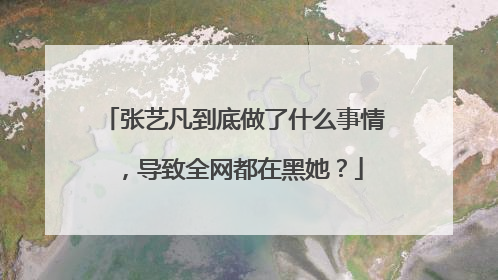 张艺凡到底做了什么事情，导致全网都在黑她？