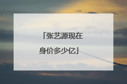 张艺源现在身价多少亿