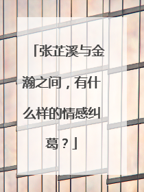 张芷溪与金瀚之间,有什么样的情感纠葛?