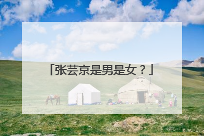 张芸京是男是女？